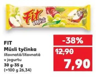 Kaufland FIT Müsli tyčinka šťavnatá/šťavnatá nabídka