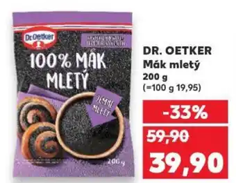 Kaufland DR. OETKER Mák mletý nabídka