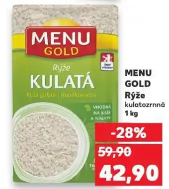 Kaufland MENU GOLD Rýže kulatozrnná nabídka