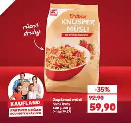 Kaufland Zapékané müsli nabídka