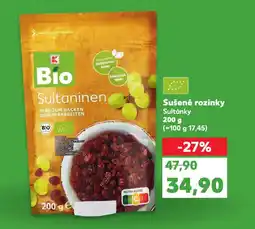 Kaufland Sušené rozinky Sultánky nabídka