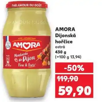 Kaufland AMORA Dijonská hořčice ostrá nabídka