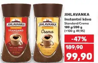 Kaufland JIHLAVANKA Instantní káva nabídka