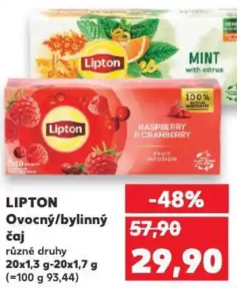 Kaufland LIPTON Ovocný/bylinný nabídka