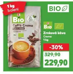 Kaufland Zrnková káva Crema nabídka