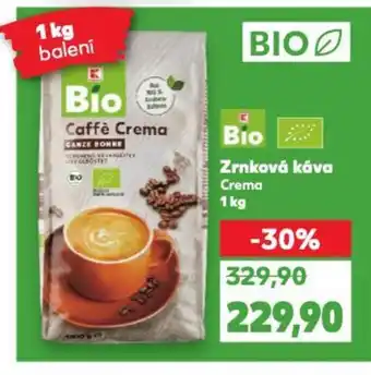 Kaufland Zrnková káva Crema nabídka