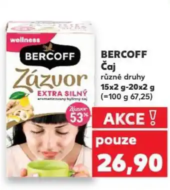 Kaufland BERCOFF Čaj nabídka