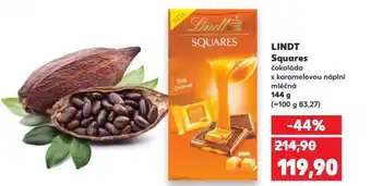 Kaufland LINDT Squares čokoláda nabídka