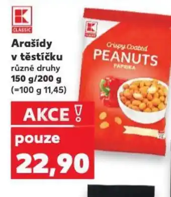 Kaufland Arašídy v těstíčku nabídka