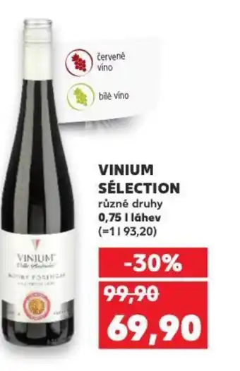 Kaufland VINIUM SÉLECTION nabídka