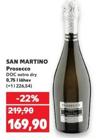 Kaufland SAN MARTINO Prosecco nabídka