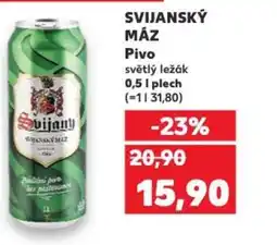 Kaufland SVIJANSKÝ MÁZ Pivo nabídka