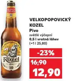 Kaufland VELKOPOPOVICKÝ KOZEL Pivo nabídka