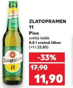 Kaufland ZLATOPRAMEN 11 Pivo nabídka