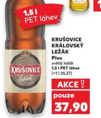 Kaufland KRUŠOVICE KRÁLOVSKÝ LEŽÁK Pivo nabídka