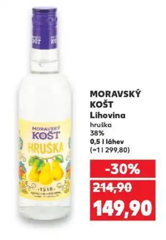 Kaufland MORAVSKÝ KOŠT Lihovina hruška nabídka