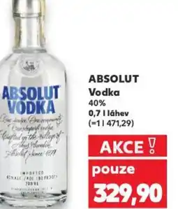 Kaufland ABSOLUT Vodka 40% nabídka