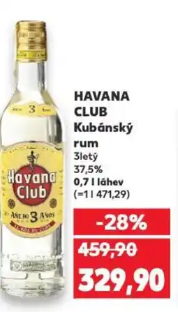 Kaufland HAVANA CLUB Kubánský rum nabídka