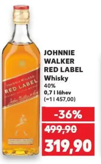 Kaufland JOHNNIE WALKER RED LABEL Whisky 40% nabídka