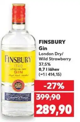 Kaufland FINSBURY Gin nabídka