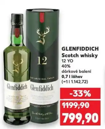 Kaufland GLENFIDDICH Scotch whisky nabídka