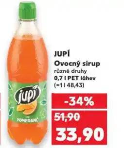 Kaufland JUPÍ Ovocný sirup nabídka