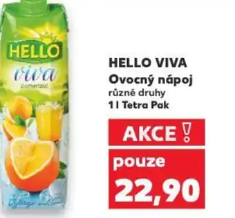 Kaufland HELLO VIVA Ovocný nápoj nabídka