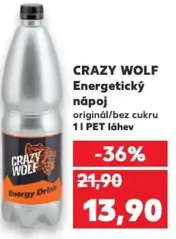 Kaufland CRAZY WOLF Energetický nápoj nabídka