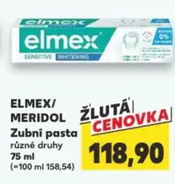 Kaufland ELMEX/ MERIDOL Zubní pasta nabídka