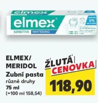 Kaufland ELMEX/ MERIDOL Zubní pasta nabídka