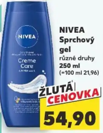 Kaufland NIVEA Sprchový gel nabídka