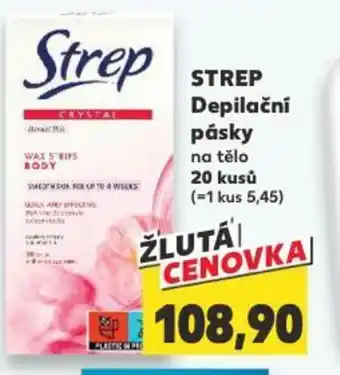 Kaufland STREP Depilační pásky na tělo nabídka