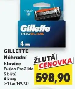 Kaufland GILLETTE Náhradní hlavice nabídka