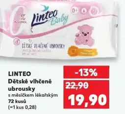 Kaufland LINTEO Dětské vlhčené ubrousky nabídka