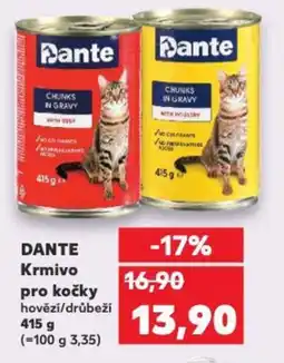 Kaufland DANTE Krmivo pro kočky nabídka