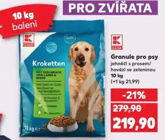 Kaufland Granule pro psy nabídka