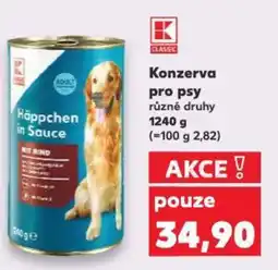 Kaufland Konzerva pro psy nabídka