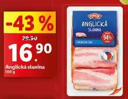 Lidl Anglická slanina, 100 g nabídka