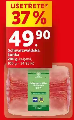 Lidl Schwarzwaldská šunka, 200 g nabídka