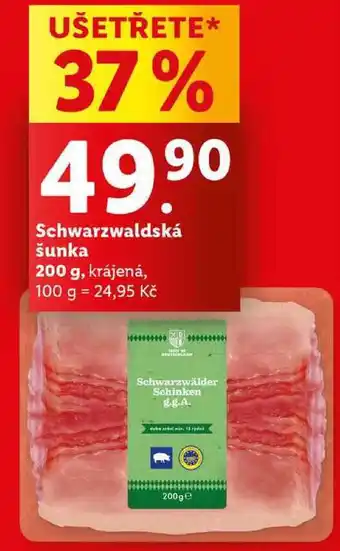 Lidl Schwarzwaldská šunka, 200 g nabídka