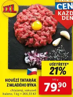 Lidl HOVĚZÍ TATARÁK Z MLADÉHO BÝKA, 300 g nabídka