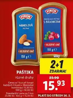 Lidl PAŠTIKA, 150 g nabídka