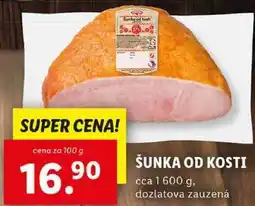 Lidl ŠUNKA OD KOSTI, cena za 100 g nabídka