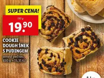 Lidl COOKIE DOUGH ŠNEK S PUDINGEM, 130 g nabídka