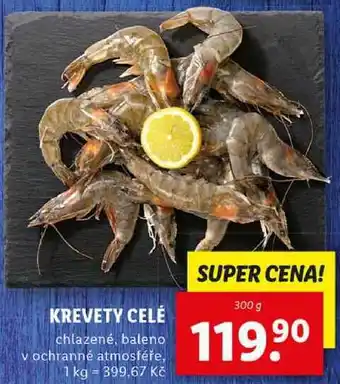 Lidl KREVETY CELÉ, 300 g nabídka