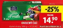 Lidl OVOCNÝ ČAJ, 20x 2 g nabídka