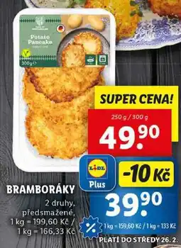 Lidl BRAMBORÁKY, 250 g/300 g nabídka