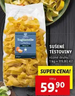 Lidl SUŠENÉ TĚSTOVINY, 500 g nabídka