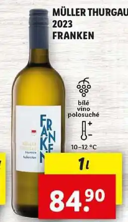 Lidl MÜLLER THURGAU 2023 FRANKEN, 1 l nabídka