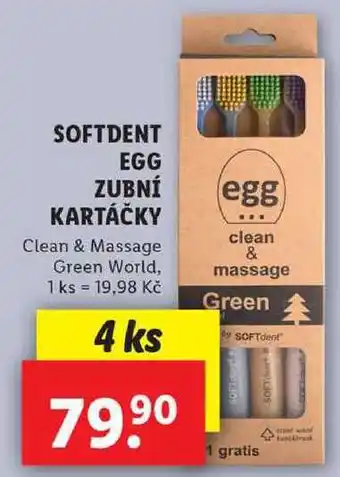 Lidl SOFTDENT EGG ZUBNÍ KARTÁČKY, 4 ks nabídka